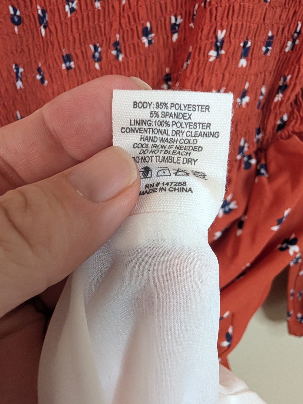 NWT Simply Southern Floral Smocked Midi Dress Terracotta XL - Picture 8 of 10
